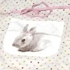エプロン うさぎ柄の画像
