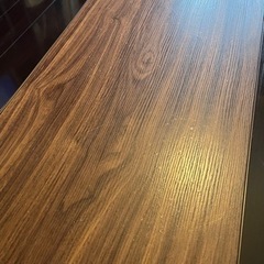 ※お引き渡し者決定しました。　折り畳みローテーブル　木目調ブラウンの画像