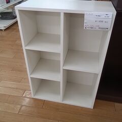 ★ジモティ割あり★  カラーボックス ホワイト H88×D30×...