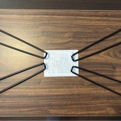 ※お引き渡し者決定しました。　折り畳みローテーブル　木目調ブラウンの画像