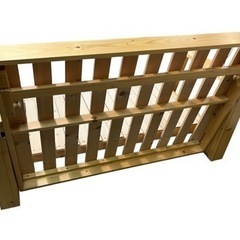 NO.1246【美品】3WAYソファーベッド 床面すのこベッドタイプ セミダブルサイズ ベッド 木製 中古の画像