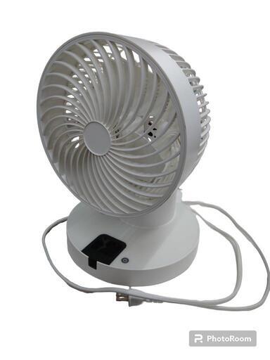 【売り切れ】オーム電機　首振サーキュレーター　FF-SQ809W-W　2022年製