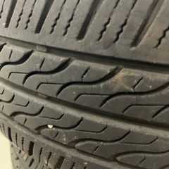 差し上げます！鉄チン　14インチ　4穴　スチールホイール　タイヤ付の画像