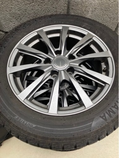 スタッドレスタイヤ　アルミ4本セット ヨコハマアイスガード　7分山