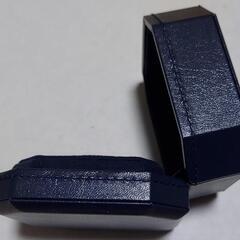 【値下げ】中古リングケース紺　ロイヤルアッシャーダイヤモンドの画像