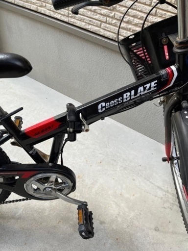 こども　自転車　折りたたみ　キッズ　黒　シマノ　6段ギア