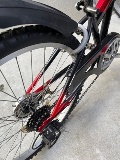こども　自転車　折りたたみ　キッズ　黒　シマノ　6段ギア