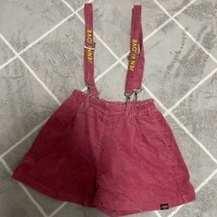 ジェニィ　サスペンダー付きショートパンツ　130