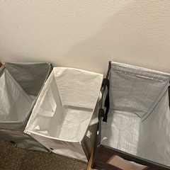 IKEA イケア　ゴミ箱三つ　DIMPA ディムパの画像