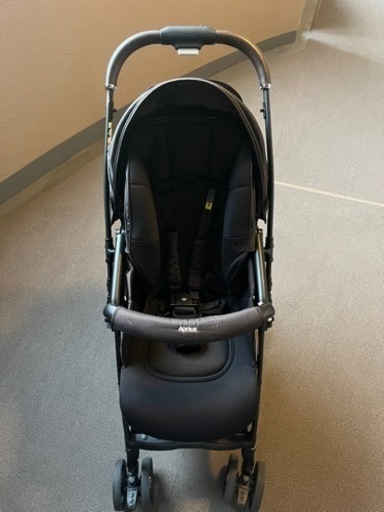 【美品　純正レインカバー付き】アップリカ　ベビーカー