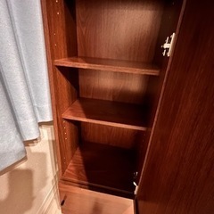 売り切れました　収納付き姿見　スタンドミラーの画像