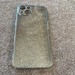 iPhone13 クリアケース　シルバーの画像