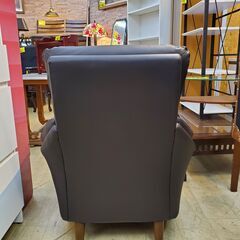 ニトリ KOTEI3 N-SHIELD 1人掛け ソファー レザー ブラック■幅87㎝x奥行77x高さ94㎝■近隣配送無料 買取帝国 朝霞店の画像