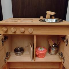 おままごとキッチン　木製の画像