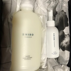 シロ SHIRO ギフトBOX セット 柔軟剤 クレイハンドソープ&ファブリックソフナー (サボン)の画像