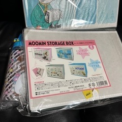 ムーミン　収納ボックス2個 ウォーターボトル1個の画像