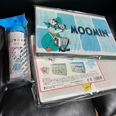 ムーミン　収納ボックス2個 ウォーターボトル1個の画像