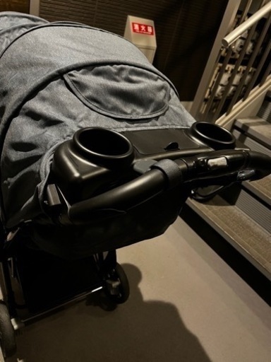 カトージ ベビーカー 二人でゴーDX レインカバー付 デニム