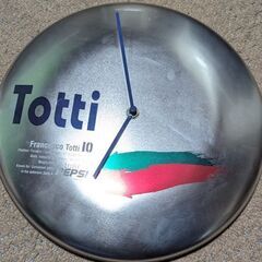 】ペプシ　缶バッジ　壁掛け時計　トッティ　Totti サッカー