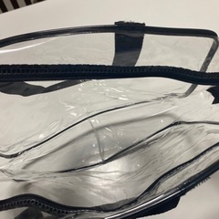 透明なバッグ　サイズ縦22cm横28cm幅8cmの画像