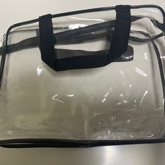 透明なバッグ　サイズ縦22cm横28cm幅8cmの画像
