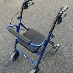 美品 竹虎 ハッピーⅡ NB 歩行車 歩行器 介護用品 ブルーメ...