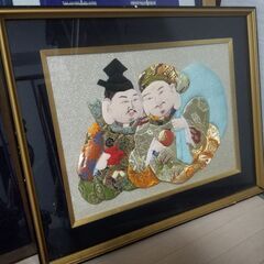 激安商品多数出品中。華やかな押し絵。