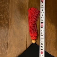 クリスマスタペストリー　着物帯　黒色　手作り　手縫いの画像