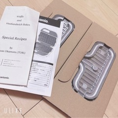 【大人気】【お値下げしました】ワッフル＆ホットサンドベーカー VWH-50-R 焼き型2種付き（レッド）の画像
