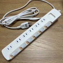 【お取引済】エレコム 電源タップ  T-K5B-2625WH