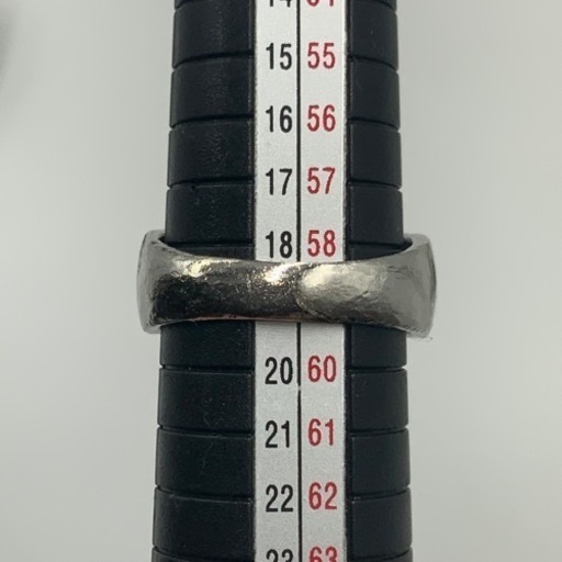 Pt900 プラチナ900 キルティング　ダイヤモンドリング　11.4g 約19号