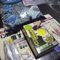 車の補修材や洗浄用品セット