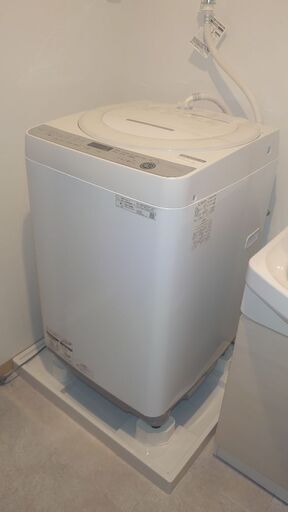 好評完売ありがとう『♦美品♦大容量7㌔ﾀｲﾌﾟ』シャープ 全自動電気洗濯機 【ES-GE7E-W】◐2021年製