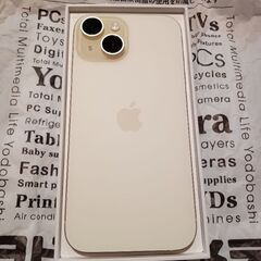 【13時まで】SIMフリーiPhone15イエロー258GB譲ります