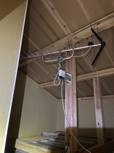 地デジアンテナ取り付け作業