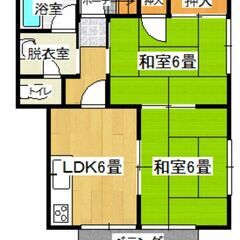 (契約となりました)南区宇品神田アパート２ＤＫ、４２平米