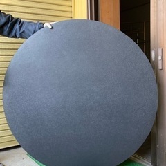 丸型　ちゃぶ台　モダン黒色　
