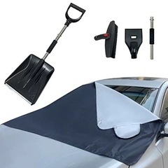 車雪積り 4点セット スノーブラシ スクレーパー スコップ 凍結...