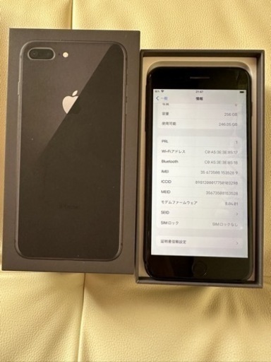iPhone8plus 256GB バッテリー新品