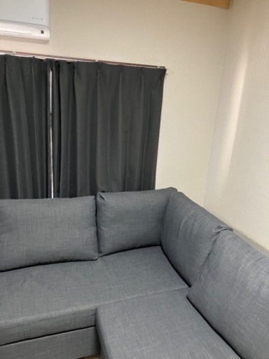 IKEA ソファベッド フリーヘーテン グレー