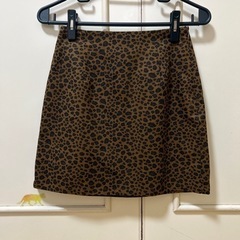 WEGO レオパード柄 タイトミニスカート