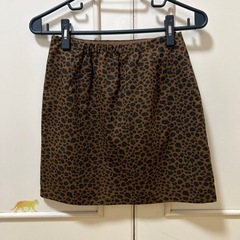 WEGO レオパード柄 タイトミニスカートの画像