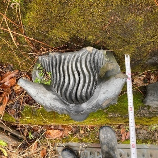 鬼瓦　庭石　オブジェ　インテリア　