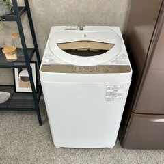 ☑︎ご成約済み🤝 一人暮らし家電2点セット✨ 安心の国内メーカー 大きめサイズ💫 お洒落ブラウン☕️の画像