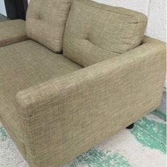 【美品】2人掛け用　ソファー　グリーンの画像