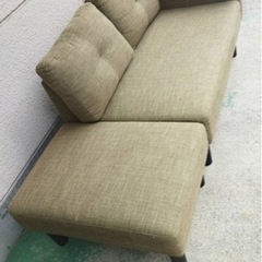 【美品】2人掛け用　ソファー　グリーンの画像