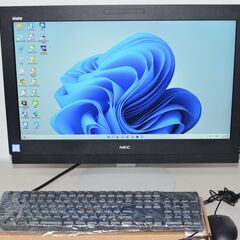 中古良品 一体型パソコン NEC MK37LG-T Windows11+office 高性能core i3-6100/爆速SSD256GB/メモリー8GB/21.5インチ/DVD搭載