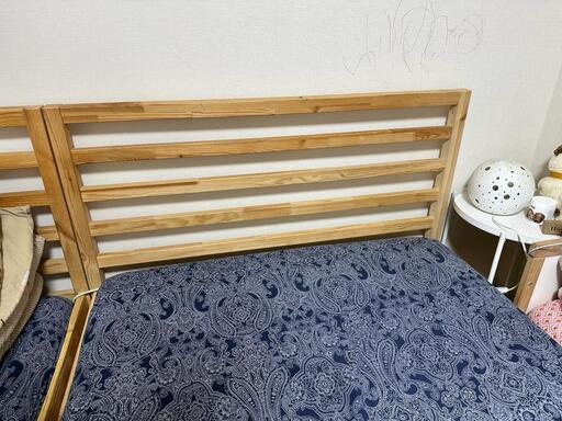 ダブルベッド Ikea bed and mattress