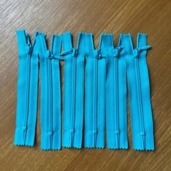 ファスナー　グリーン　10cm×6本