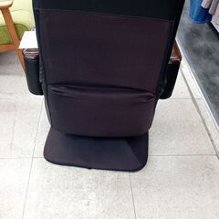 ★ジモティ割あり★  リクライニングチェア 黒 H×D×W クリーニング済み TJ4280の画像